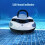 Robot Pembersih Kolam Renang Tanpa Kabel, Parkir Otomatis, Cocok untuk Kolam Renang di Atas Tanah/Dalam Tanah, Steker UK